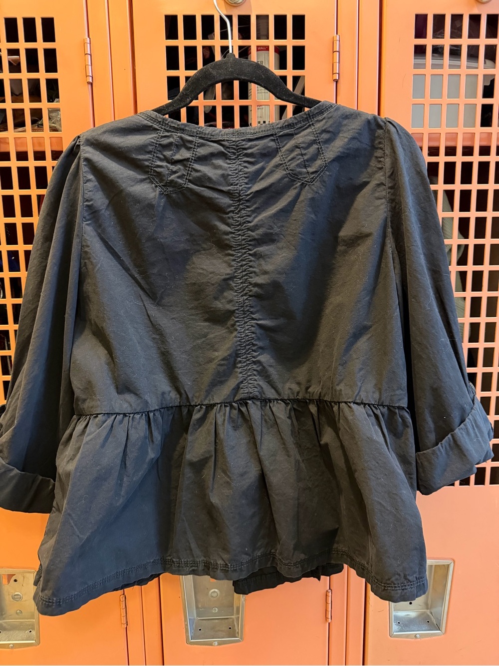 Ett Twa Anthropologie Black Peplum Double-Breasted Jacket. Size 10. EUC - Picture 2 of 5